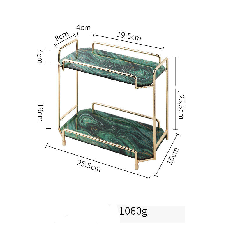 Zhiyou Nordic Inspired Cosmetic Storage Rack For Skincare And Perfume Metal Glass Vanity Organizer For Beauty Enthusiasts