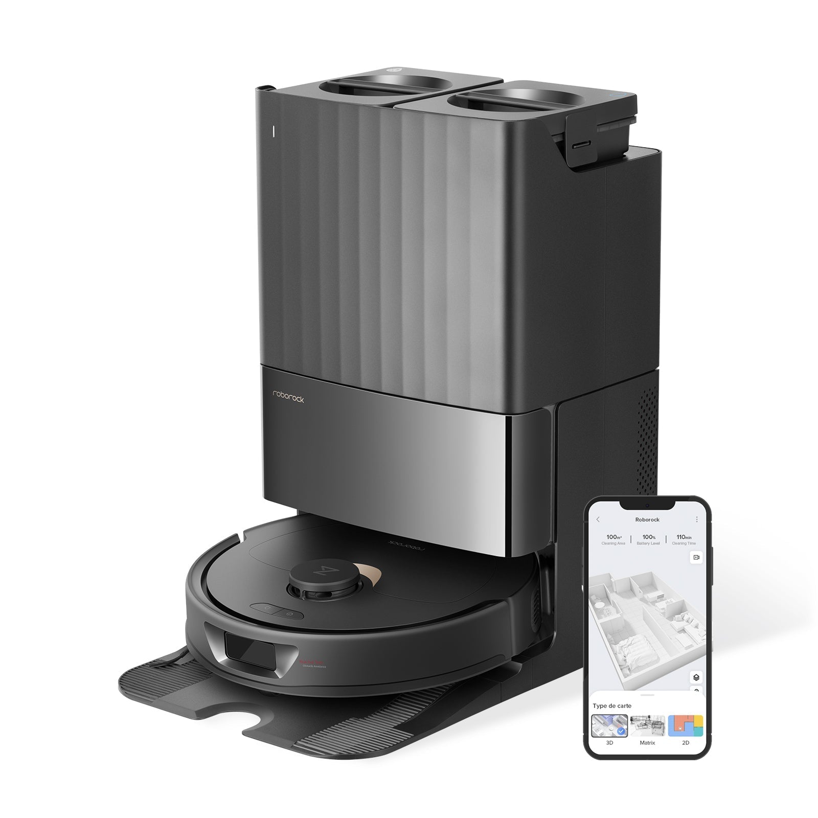 【Certified Refurbished 90% New】Roborock Qrevo Robot Vacuum with Multifunctional Dock