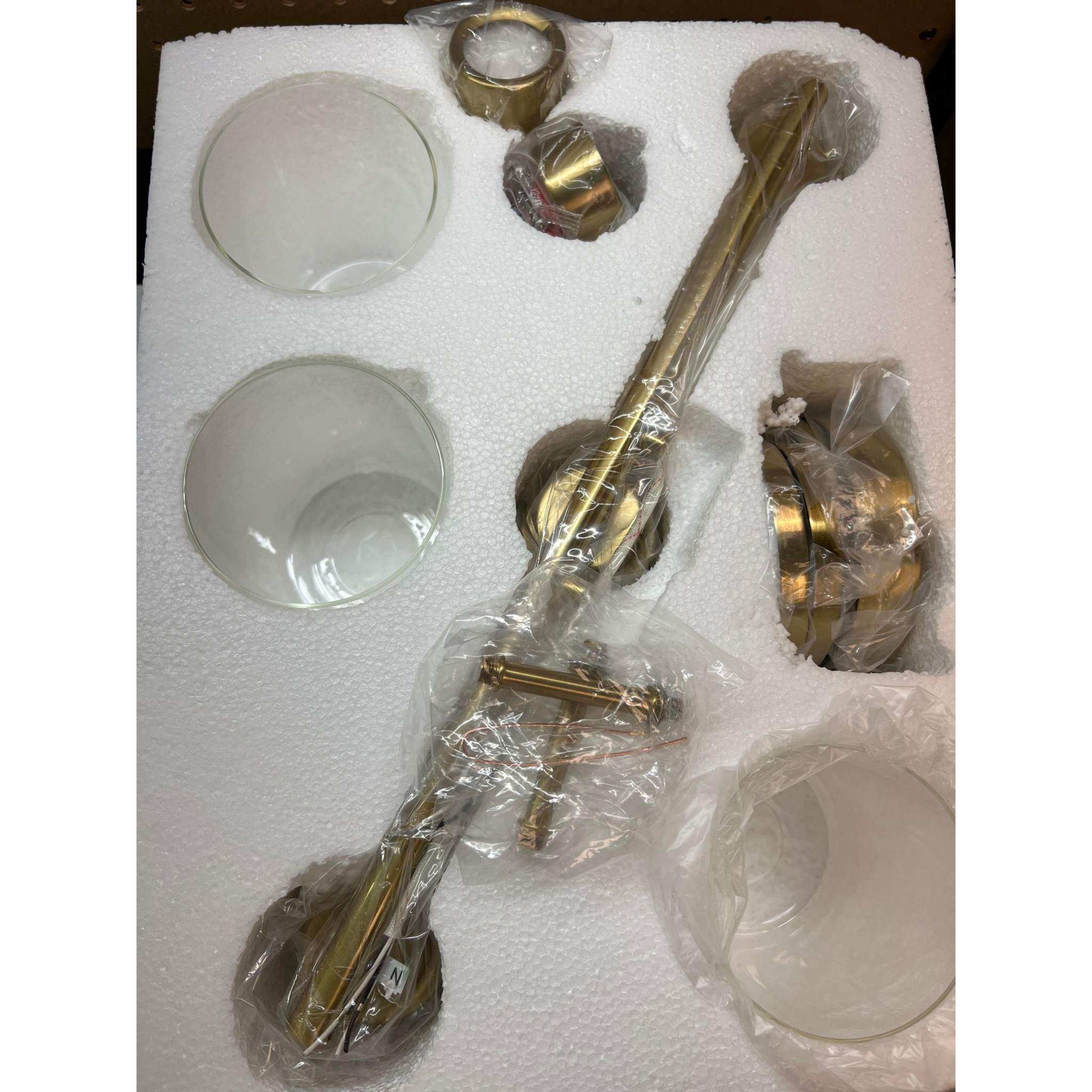 GETINLIGHT Inlight 20 Wide 3 Light Gold Bathroom Vanity Light