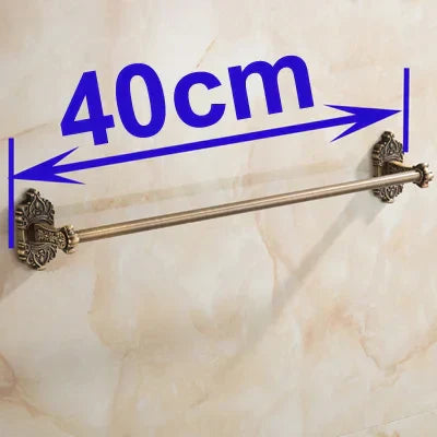 DecorBites™ Antique Brass Towel Bar - Wall Mounted Bathroom Accessories