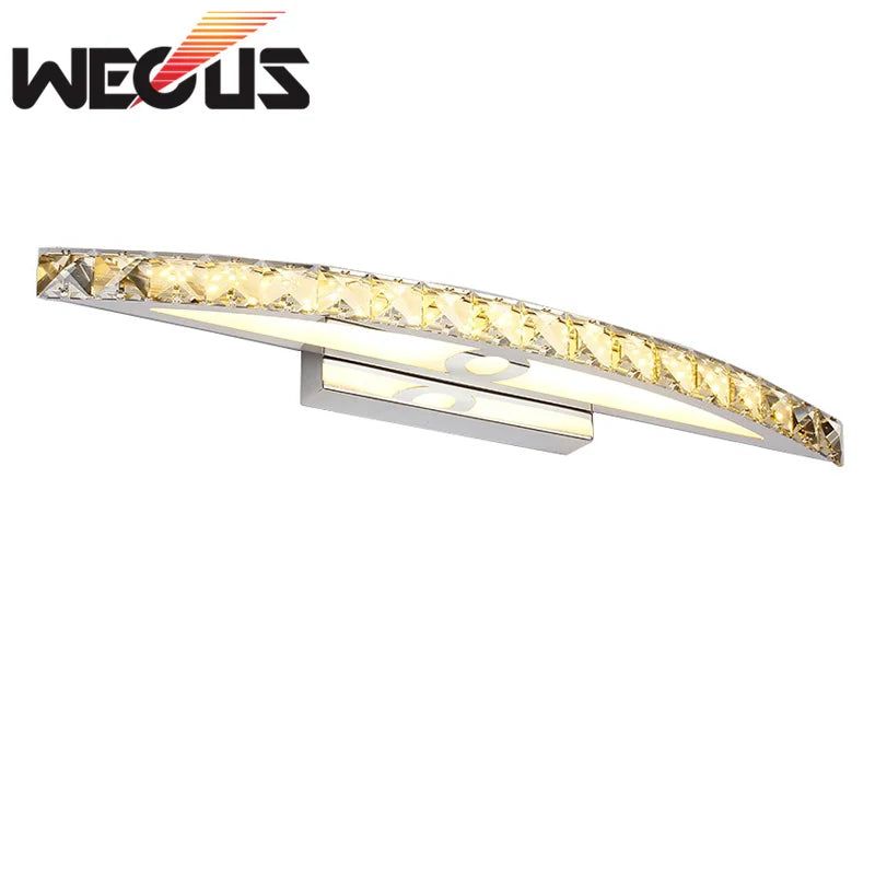 DecorBites™ 15W LED Crystal Bathroom Wall Sconce Light for Mirror and Makeup