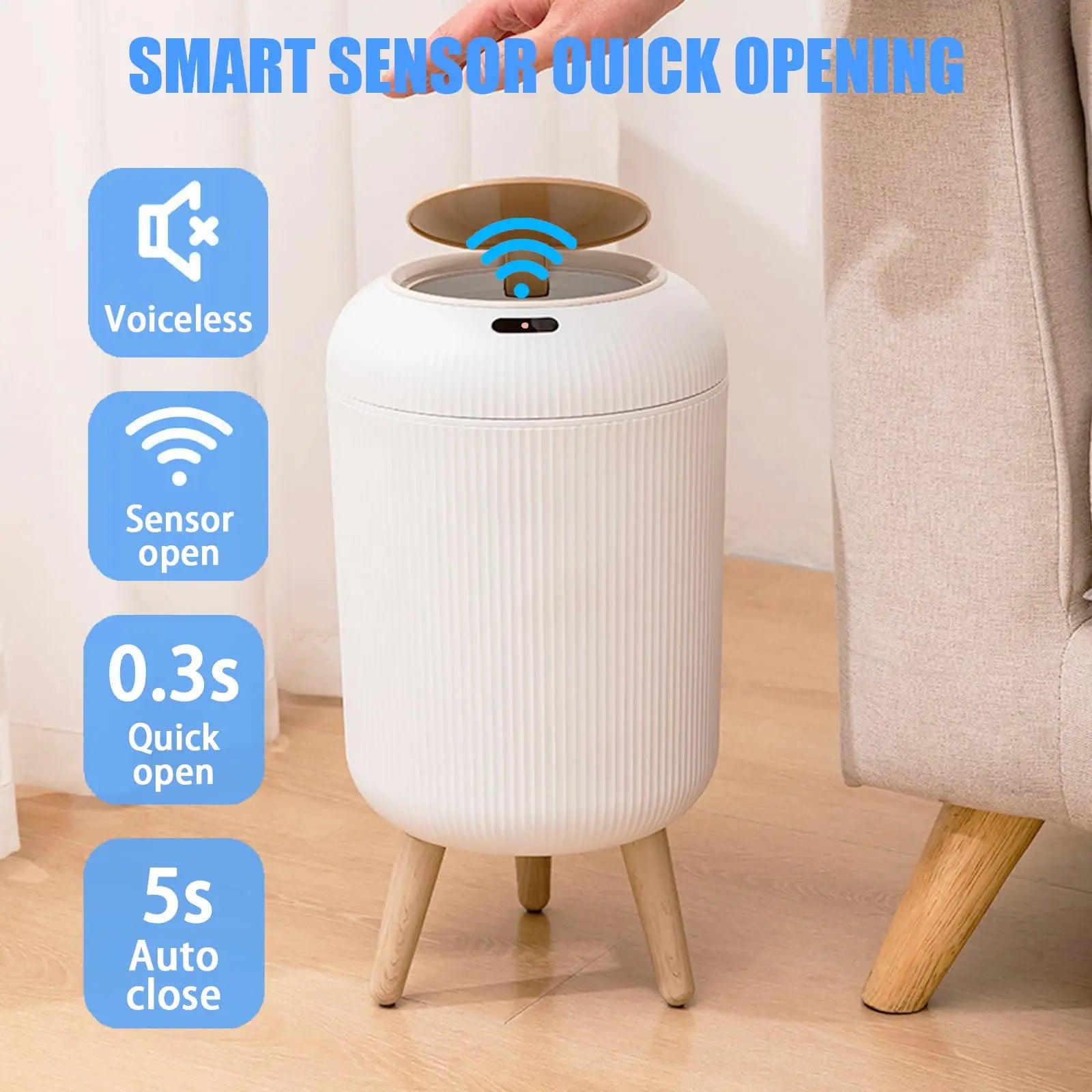 Motion Sensor Trash Can