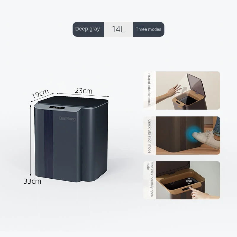 DecorBites™ 20L Smart Sensor Trash Can: Luxury Garbage Bucket for Kitchen, Bathroom, and Toilet