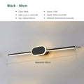 Modern Luxury Bathroom Wall Lamp Black White Aluminum LED Strip Mirror Lamp Bathroom Lamp Simple Bathroom Mirror LED Light