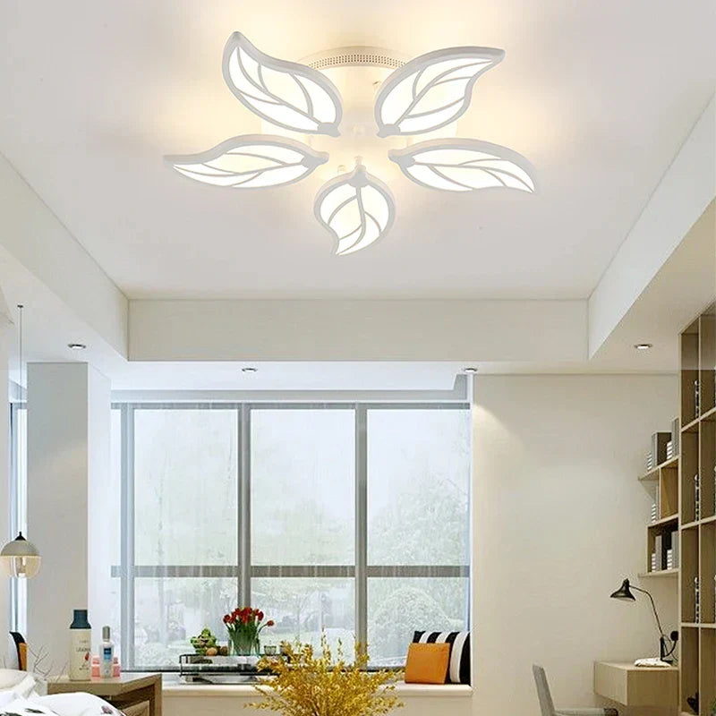 DecorBites™ 5-Light Acrylic LED Ceiling Chandelier for Modern Living Room Bedroom
