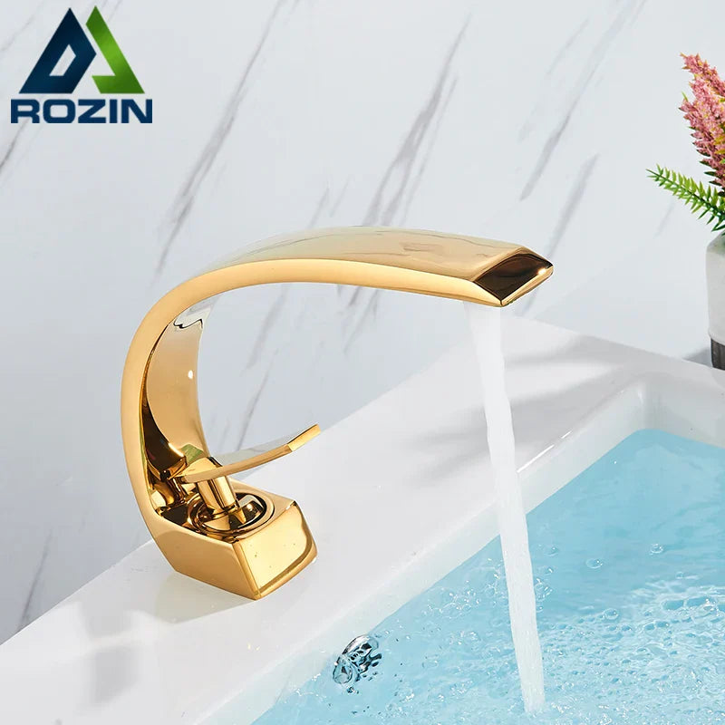 DecorBites™ Black Luxury Brass Basin Faucet Mixer Tap