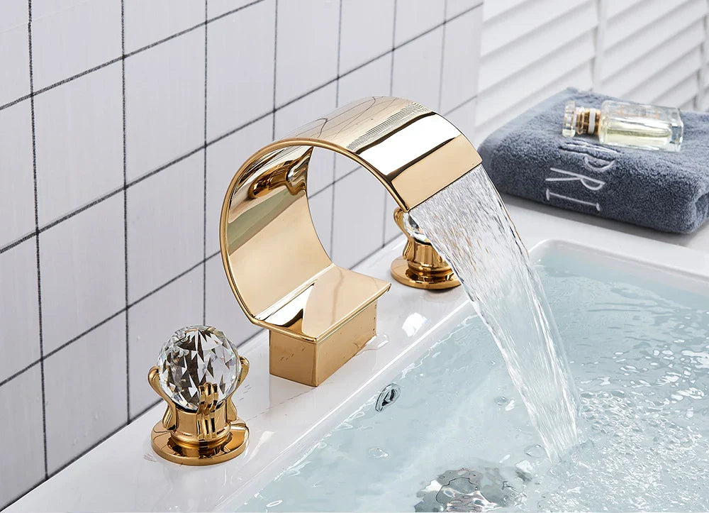 DecorBites™ Waterfall Bathroom Basin Faucet - Hot/Cold Mixer