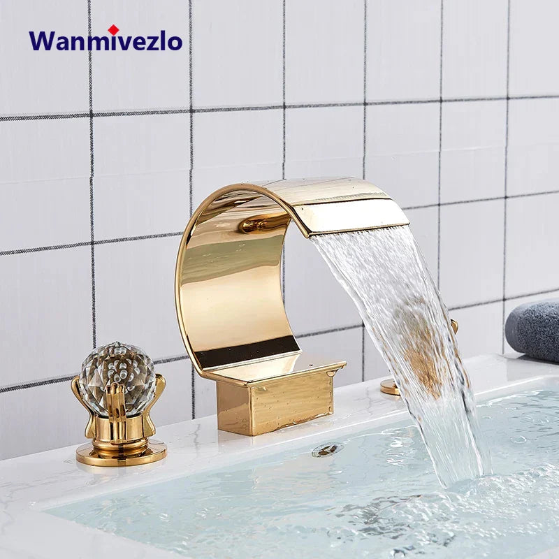 DecorBites™ Waterfall Bathroom Basin Faucet - Hot/Cold Mixer