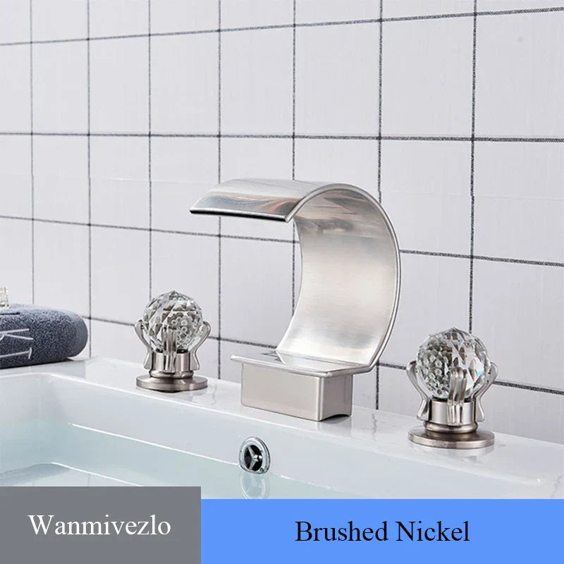 DecorBites™ Waterfall Bathroom Basin Faucet - Hot/Cold Mixer