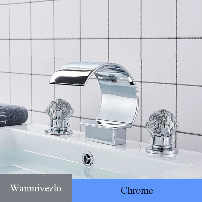 DecorBites™ Waterfall Bathroom Basin Faucet - Hot/Cold Mixer